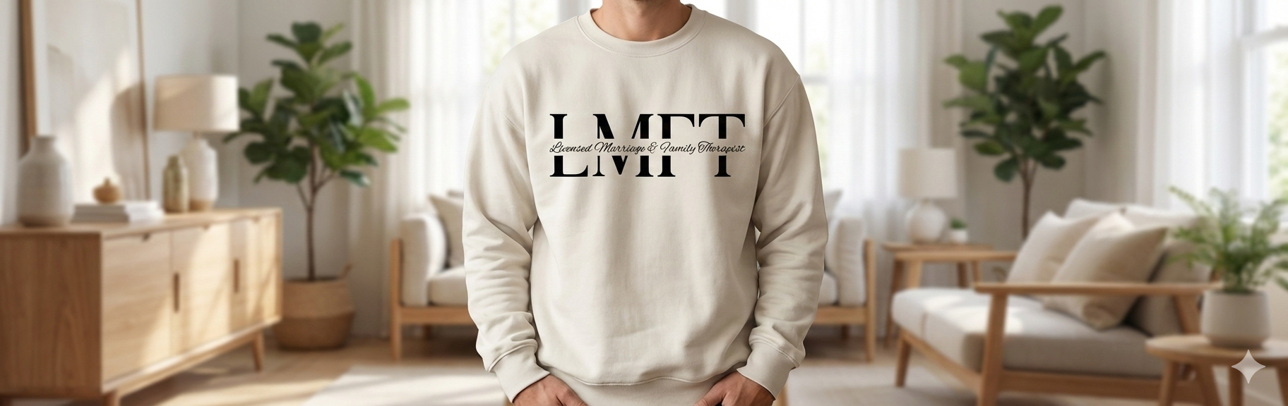 LMFT Credential Sweatshirt Bone